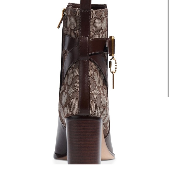 Coach Olivia Bootie In Signature Jacquard Size 9 MSRP: $295.00 - Picture 5 of 16